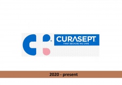 Toothpaste logo evolution Curasept Curasept S.p.A.