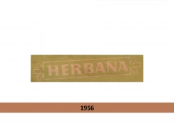 Toothpaste logo evolution Herbana Severočeské tukové závody, národní podnik