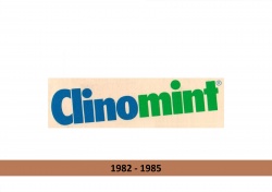 Toothpaste logo evolution Clinomint DeWitt Internation Corporation