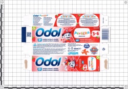 Toothpaste Odol Perlička Jahodová Chuť HALEON