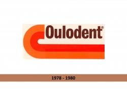 Toothpaste logo evolution Oulodent Colgate-Palmolive