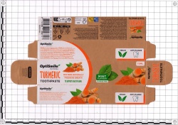 Toothpaste OptiSmile Natural Turmeric Toothpaste KARSTEN INTERNATIONAL