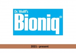 Toothpaste logo evolution Dr. Wolff's Bioniq Dr. Kurt Wolff