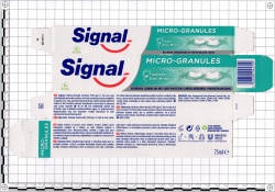 Toothpaste Signal Micro-Granules Unilever