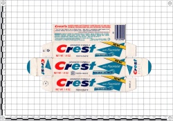 Toothpaste Crest with Fluoristan New Great Tasting Gel PROCTER & GAMBLE