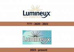 Toothpaste logo evolution Lumineux Oral Essentials, Inc.