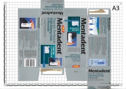 Toothpaste Mentadent Fluoride Toothpaste With Baking Soda & Peroxide Chesebrough Pond's USA Co.