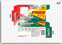 Toothpaste Aquafresh Kids Bubblemint Flavor SmithKline Beecham Consumer Brands
